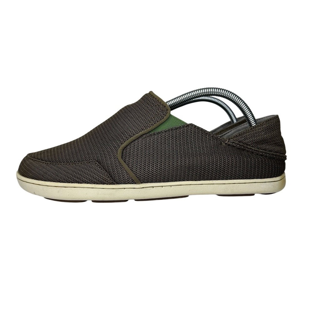 Olukai Shoes Sneakers Mens Size 11 Brown Taupe Nohea Mesh Slip On Comfort Boat